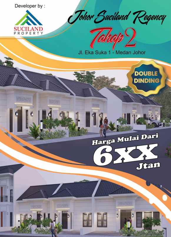 dijual rumah jl eka suka 1 medan johor