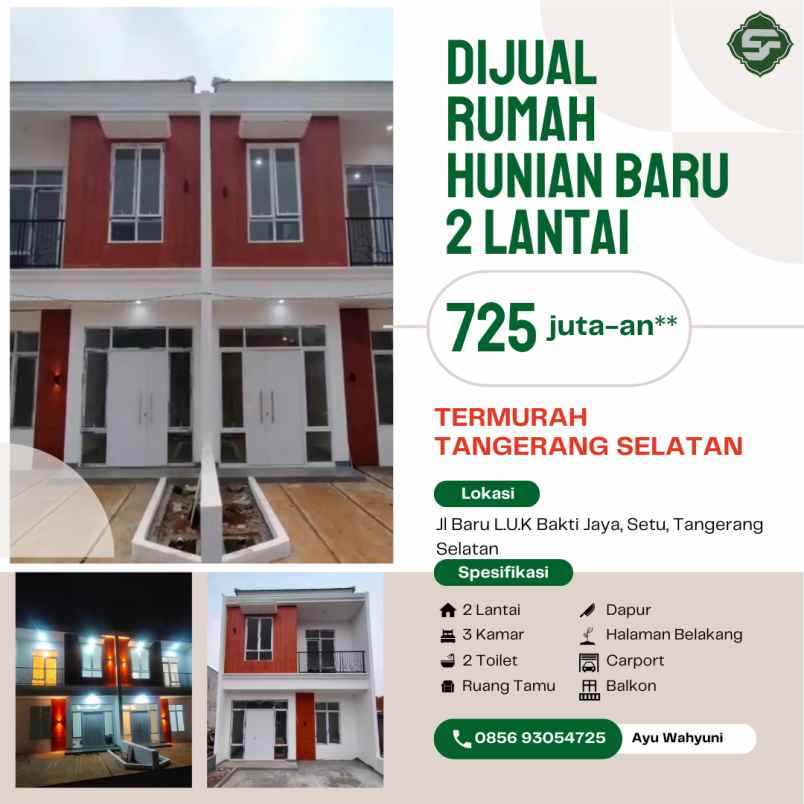 dijual rumah jl puspitek