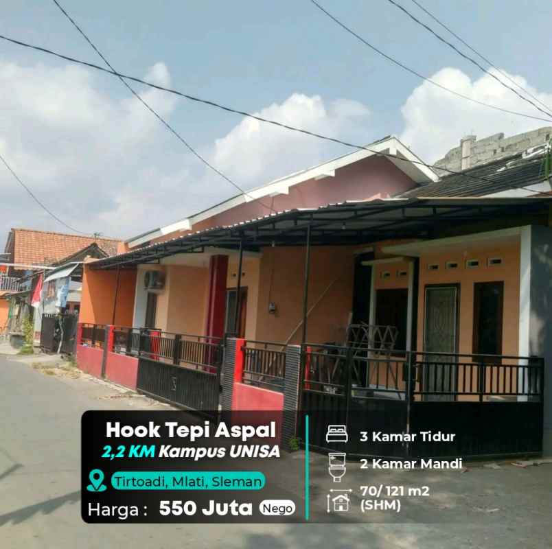 dijual rumah kampus unisa