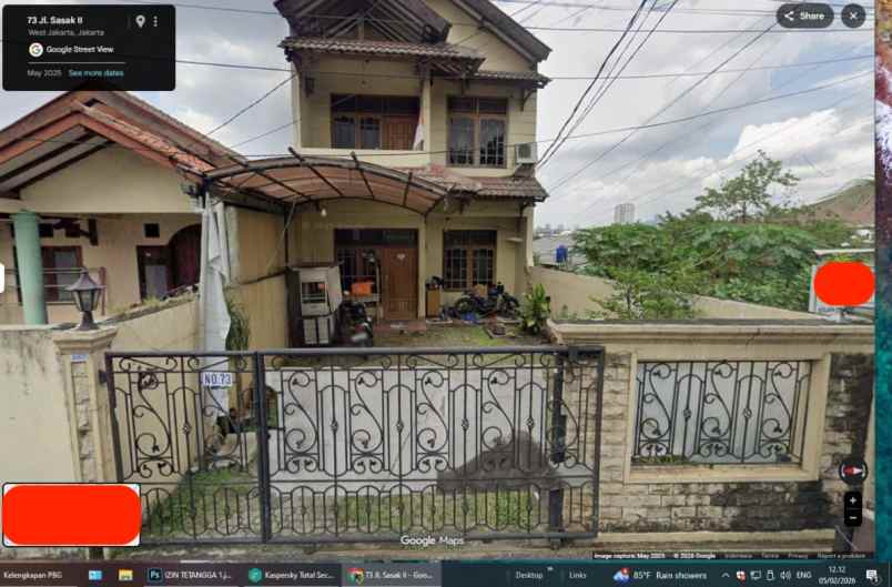 dijual rumah kebon jeruk