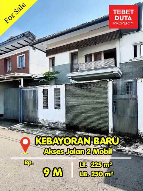 dijual rumah kenayoran baru