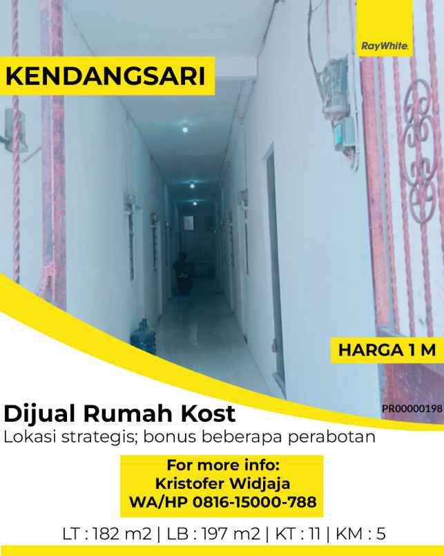 dijual rumah kendangsari surabaya