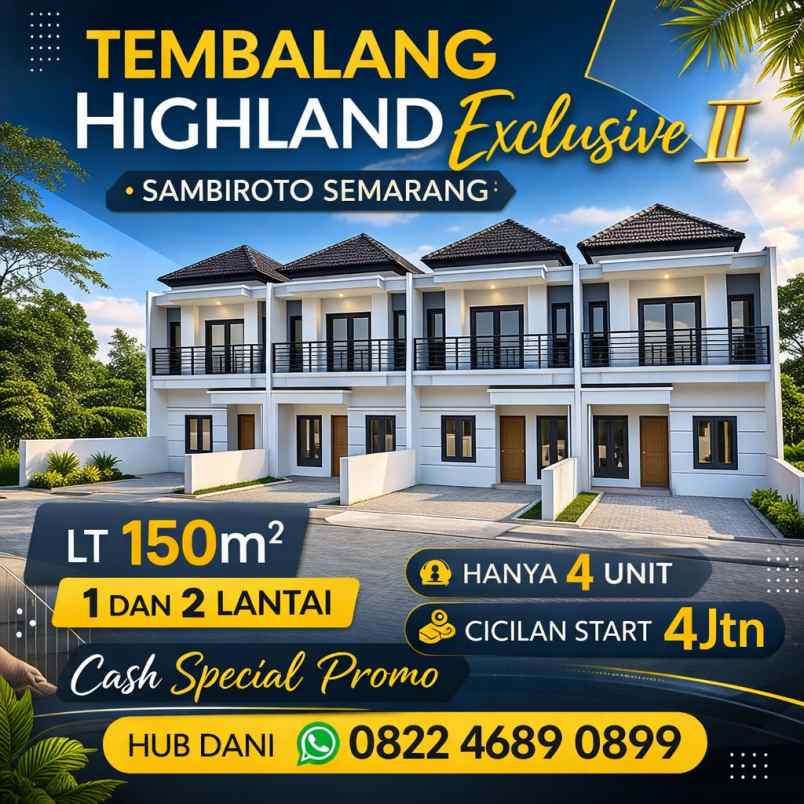 dijual rumah mangunharjo