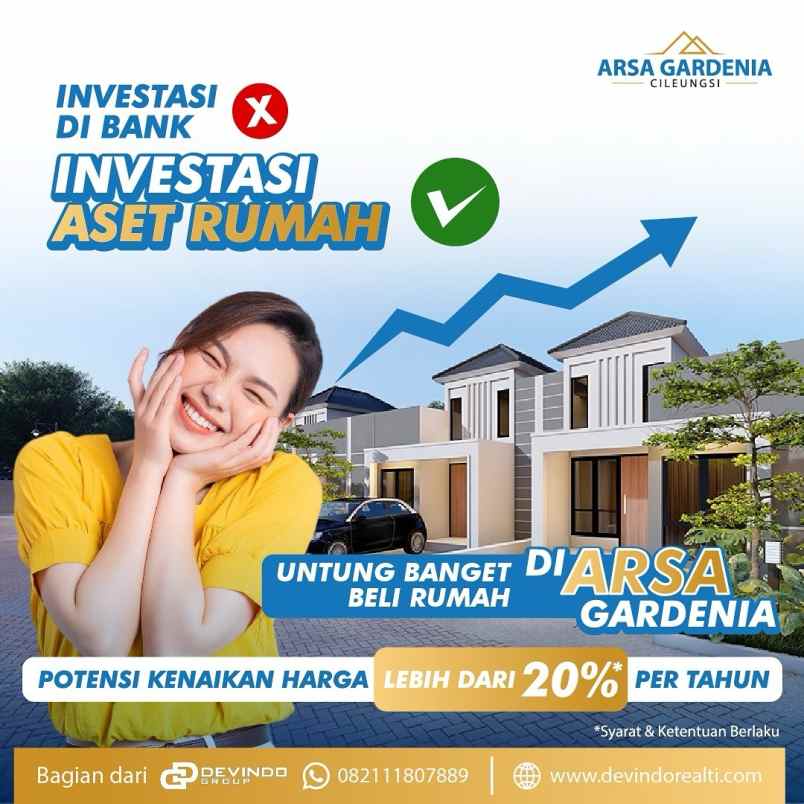 dijual rumah minimalis modern dekat metropolitan mall