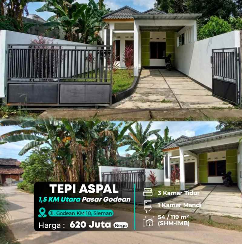 dijual rumah pasar godean