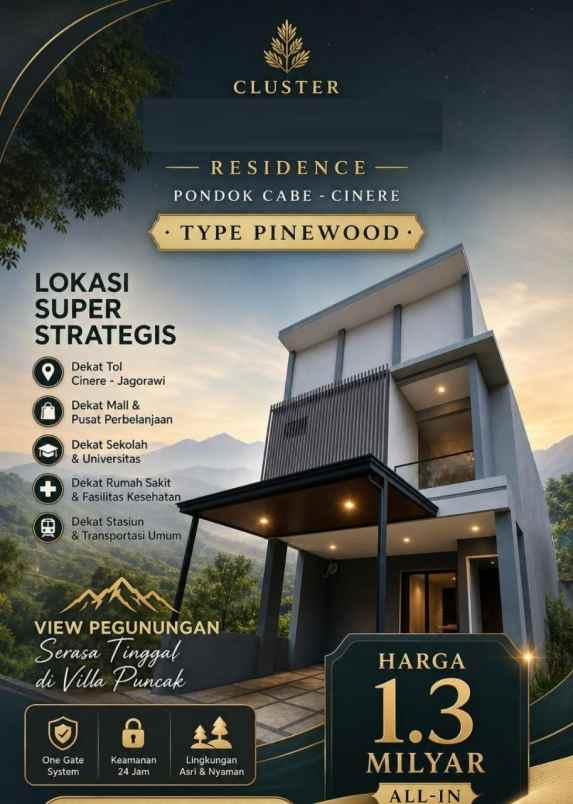 dijual rumah pondok cabe ilir pamulang