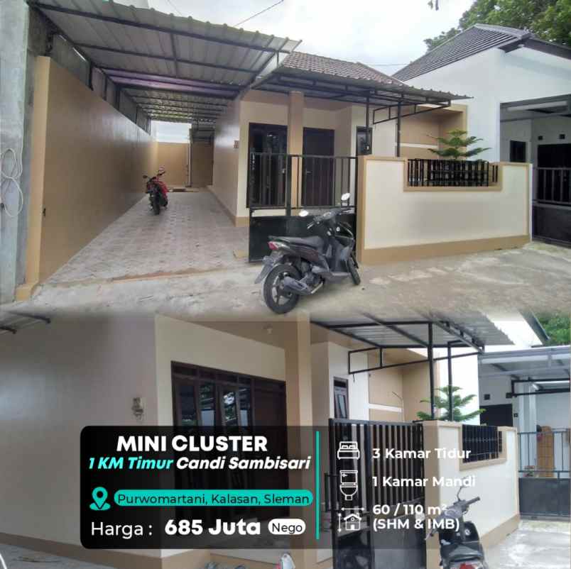 dijual rumah puskesmas kalasan