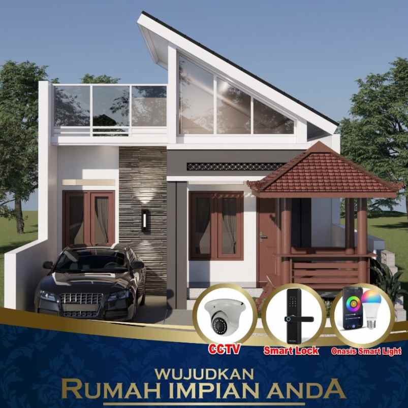 Rumah Modern Dengan Rooftop Bisa Kpr Di Selomartani Kalasan