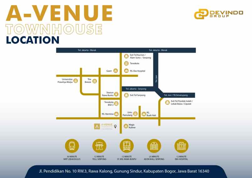 dijual rumah siap huni dekat tol serpong