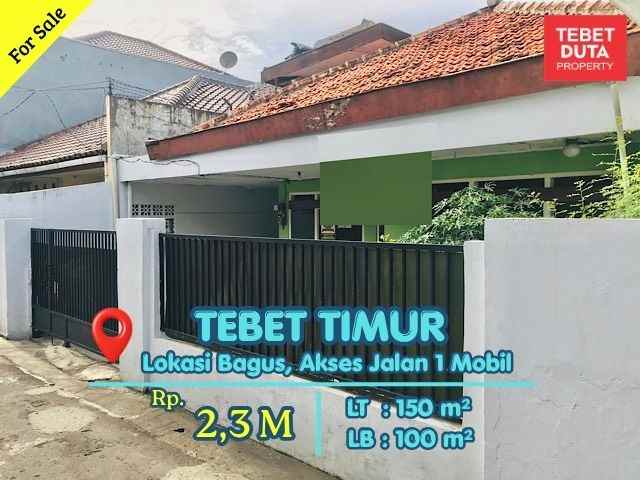 dijual rumah tebet timur