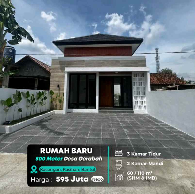 dijual rumah wisata kasongan