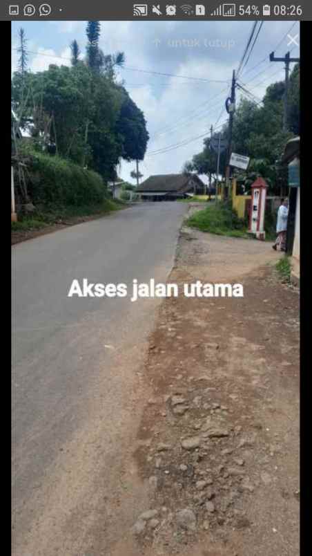 dijual tanah blok camara cigendel
