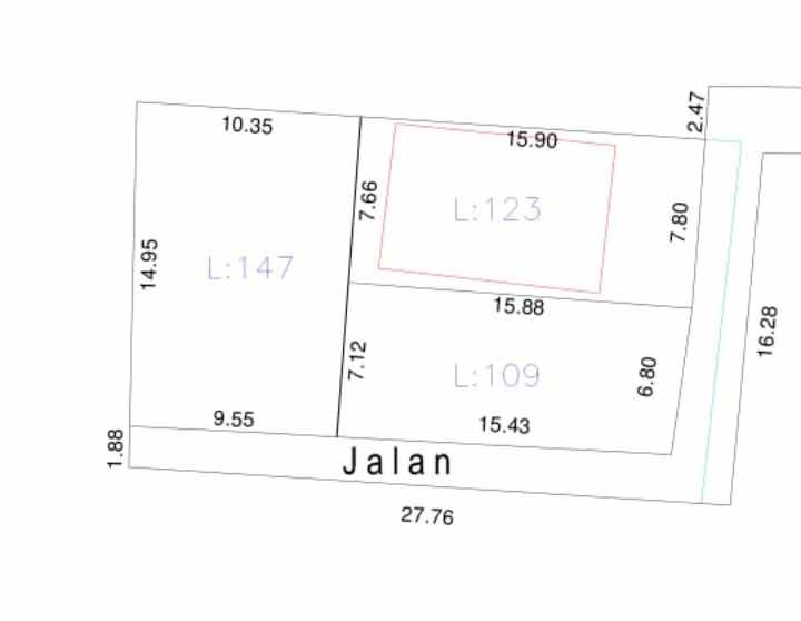 dijual tanah dijual tanah 2 kavling di