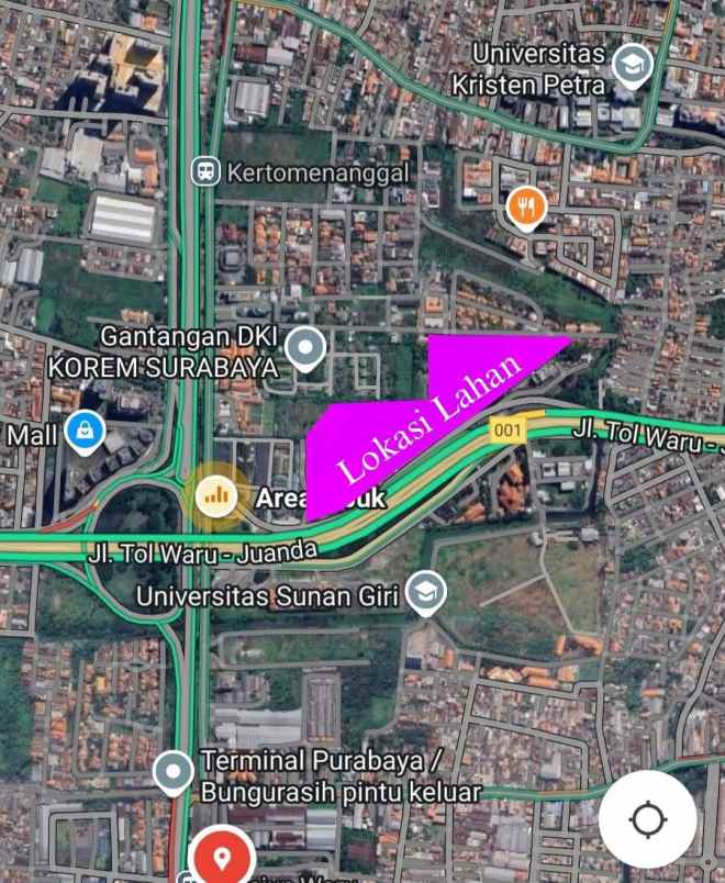 dijual tanah jalan ahmad yani