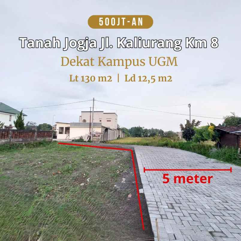 dijual tanah jalan kaliurang km 7