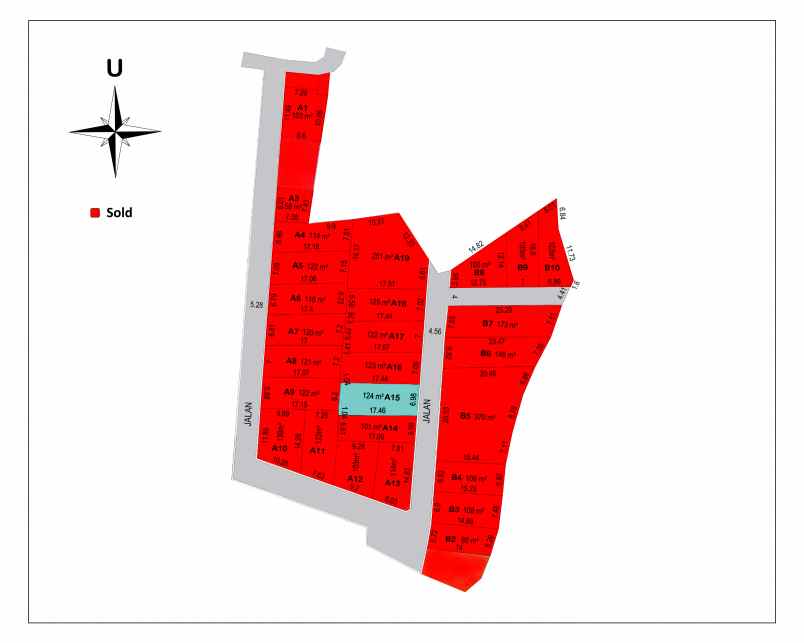 dijual tanah jalan kolonel masturi