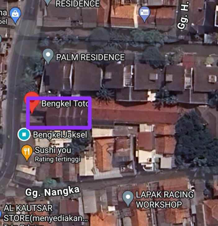 dijual tanah jl moh kahfi jagakarsa