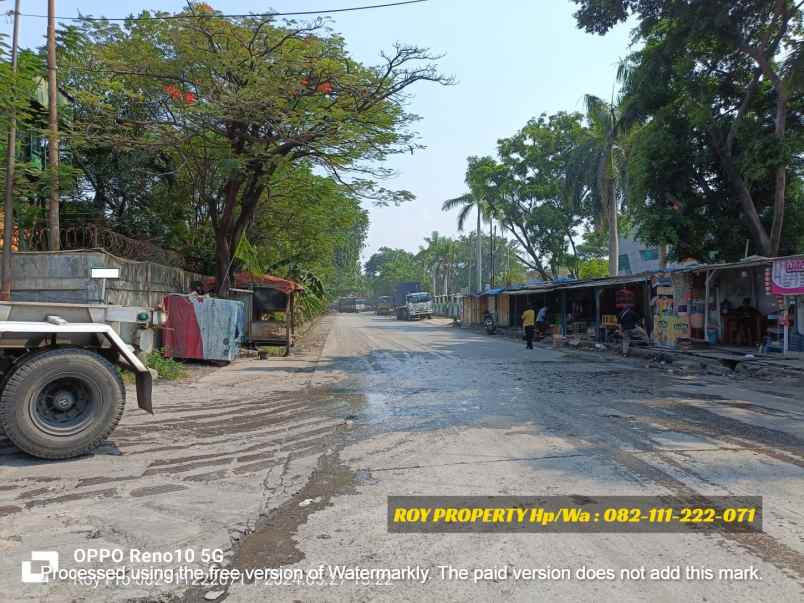 dijual tanah jl raya cakung cilinciing