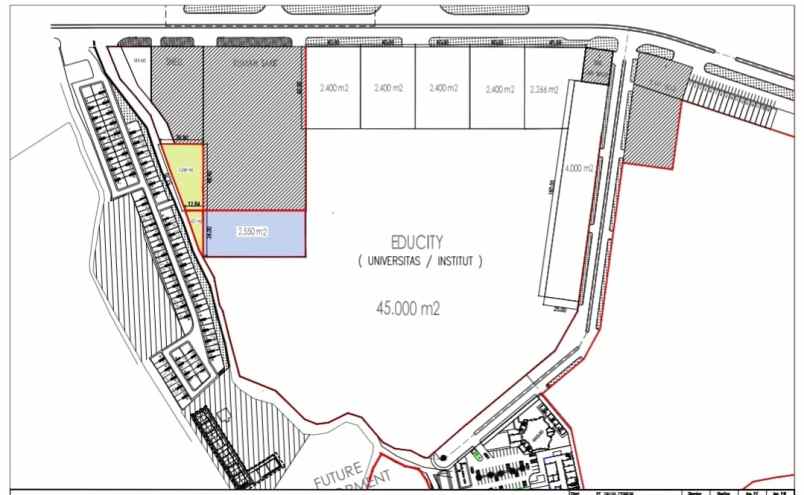 dijual tanah kavling komersial premium