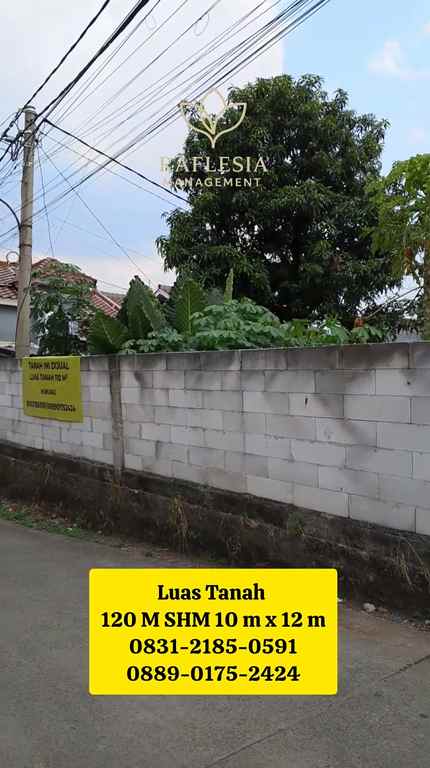dijual tanah kp babakan rt 03 rw 05