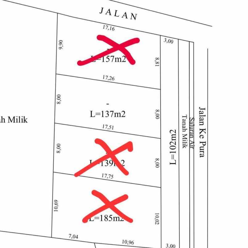 dijual tanah pantai nyanyi