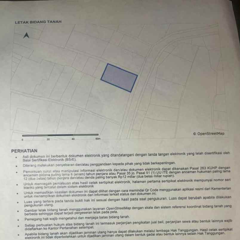 dijual tanah raya tangeb