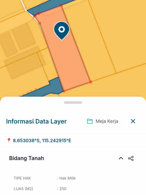 dijual tanah sedap malam