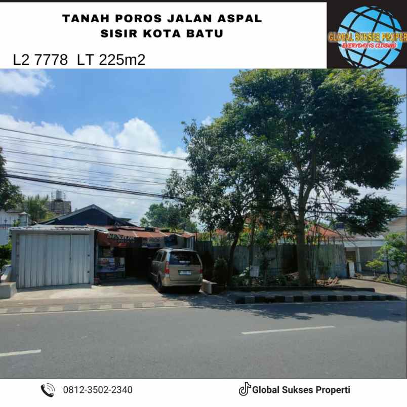 dijual tanah sisir kota batu