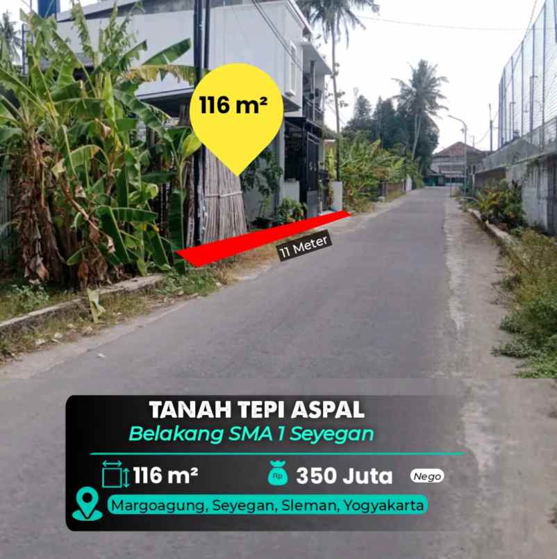 dijual tanah sma 1 seyegan