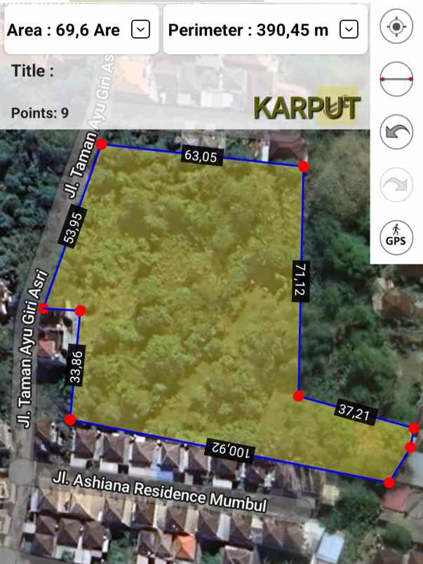 dijual tanah taman giri mumbul
