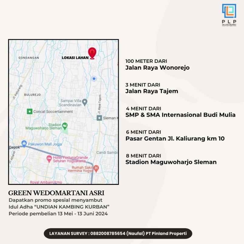 dijual tanah tonggalan wedomartani