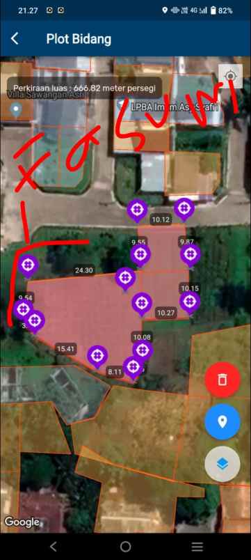 dijual tanah villa sawangan asri