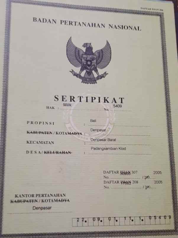 disewakan tanah padangsambian klod