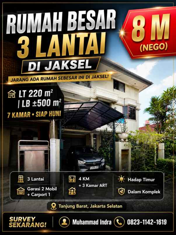 exclusive listing rumah modern 500 m jakarta selatan