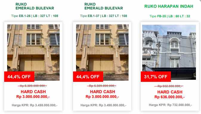 fire sale dari rumah hinga ruko by damai putra group