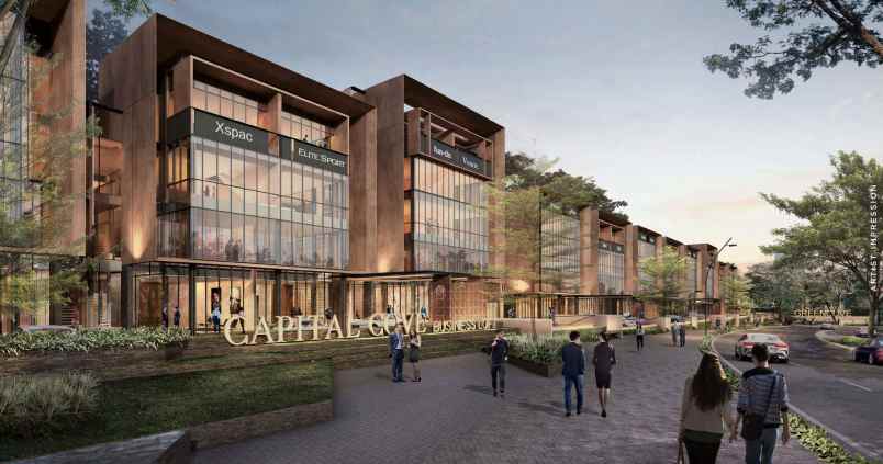 gedung 4 lantai capital cove bsd city