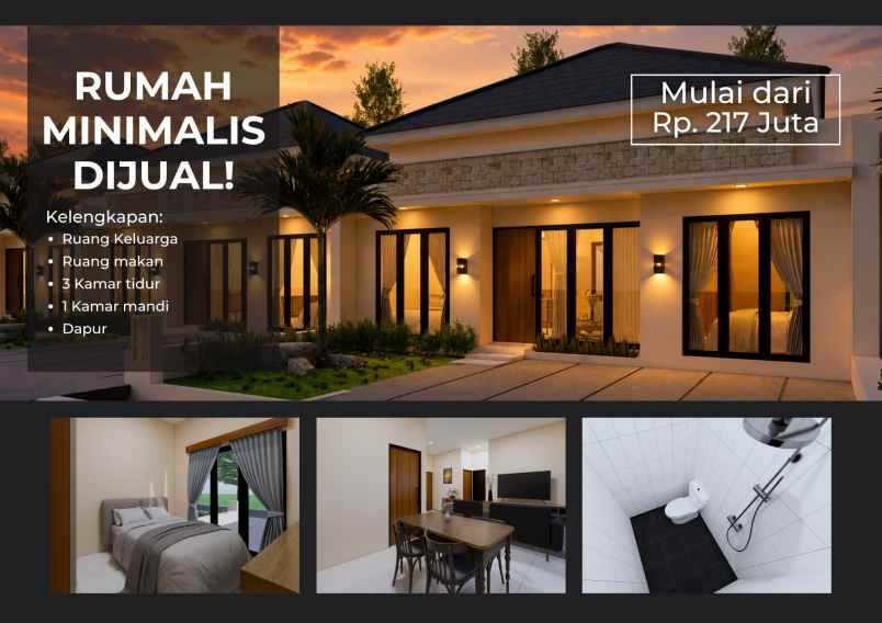 harga mulai 217 juta tanah 190 m di prambanan