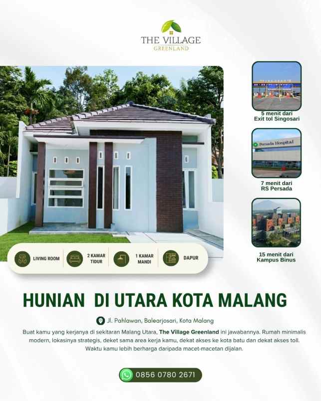 hunian 450 jutaan dekat exit tol karanglo
