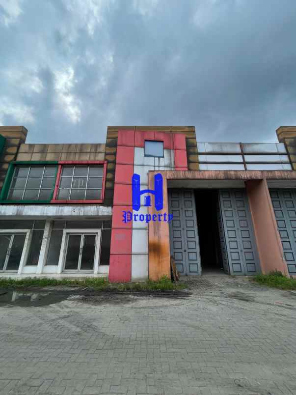 jual gudang siap pakai di komp sm raja warehouse medan