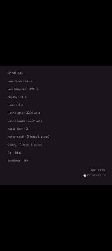 jual ruko tengah kota cimahi