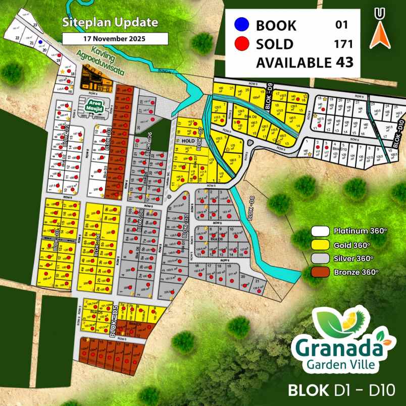 kavling granada garden ville kavling wisata pegunungan