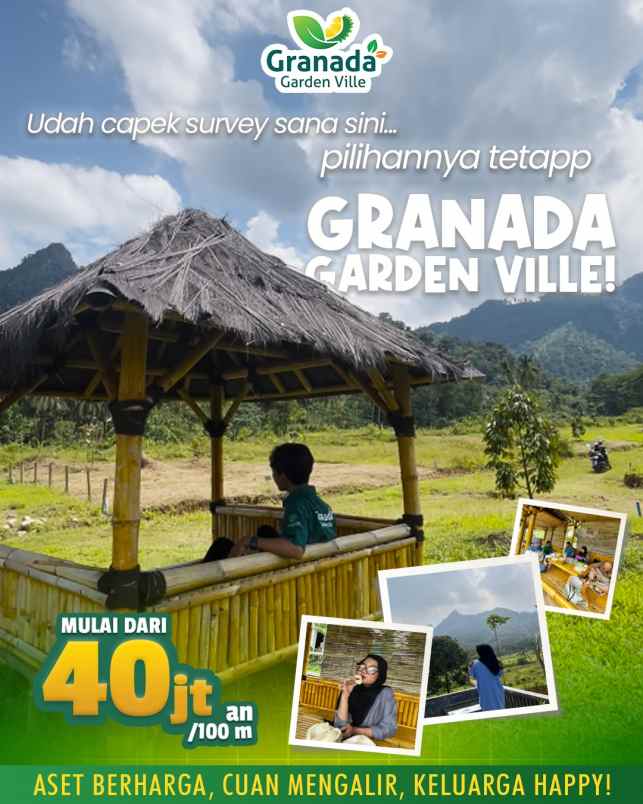 kavling granada garden ville kavling wisata pegunungan