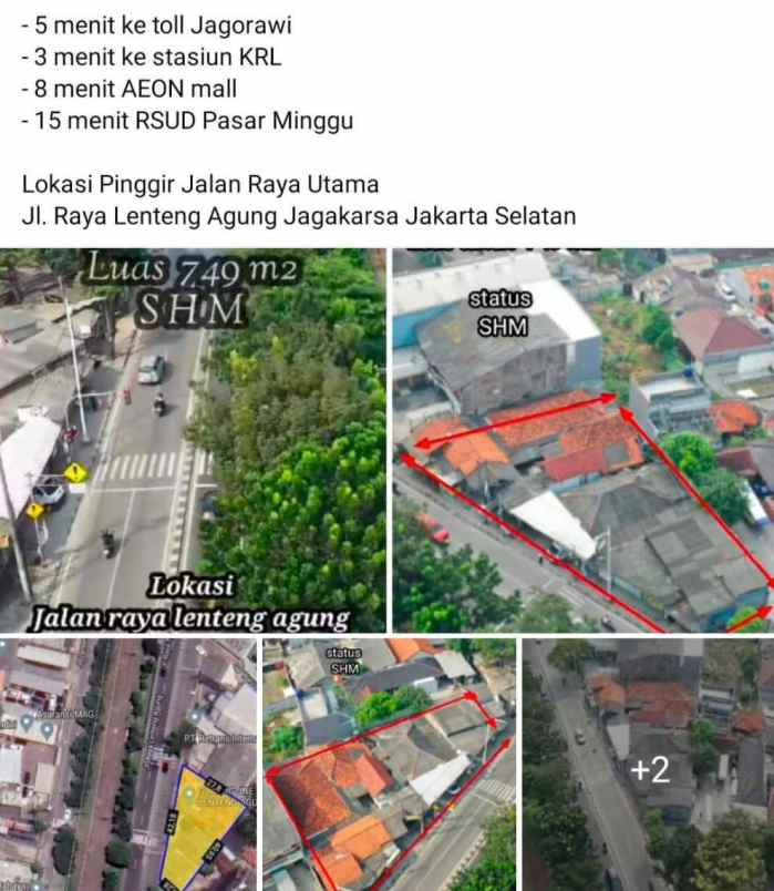 lokasi premium rumah ruko