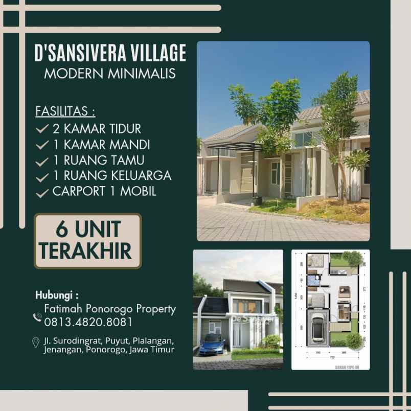 menipis rumah syariah d sansivera village ponorogo