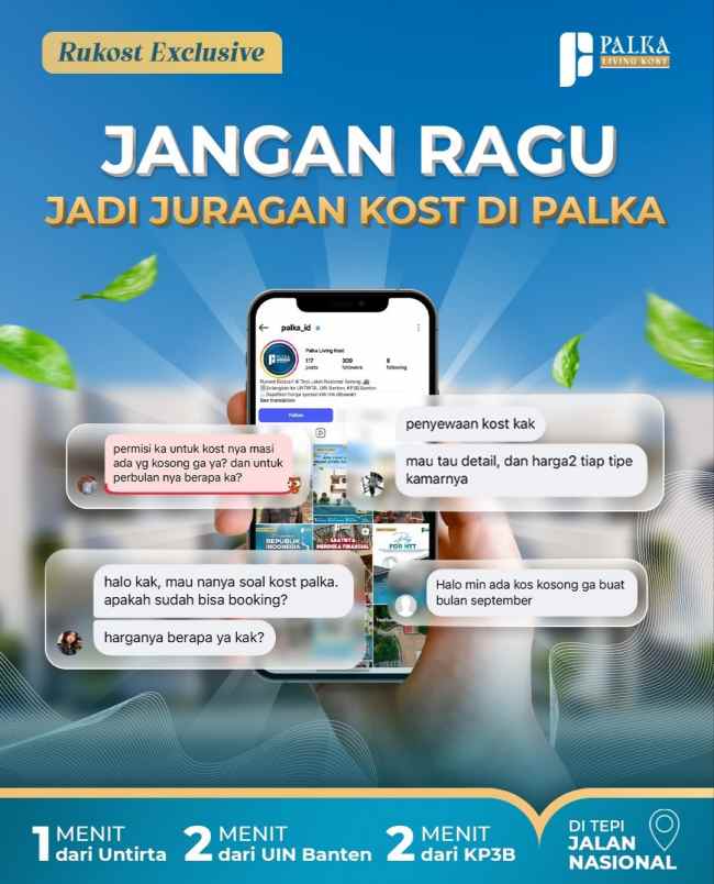peluang bisnis rukost tepi jalan nasional di serang