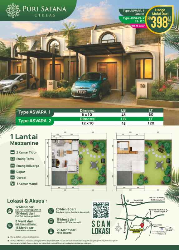 puri safana cikeas tipe asvara 1