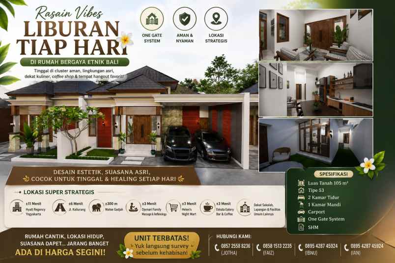 rasakan liburan setiap hari di rumah bernuansa bali