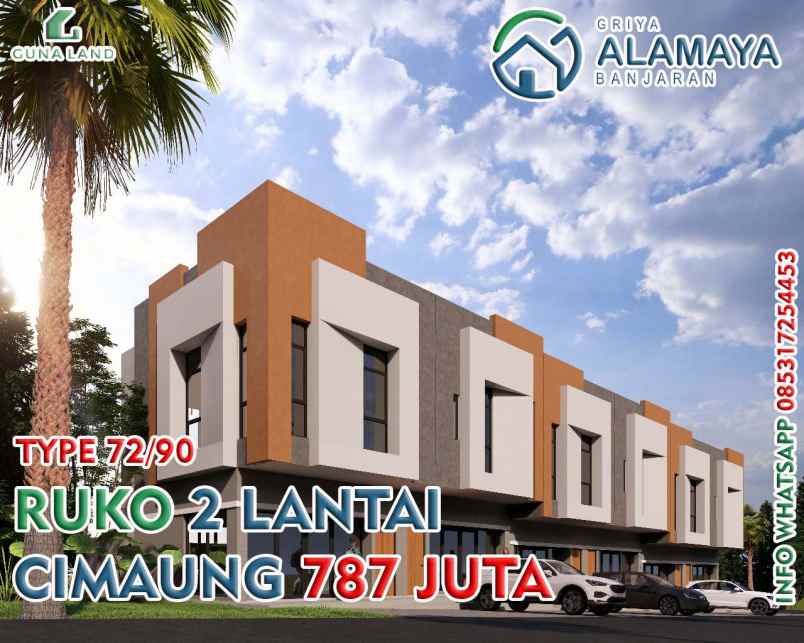ruko 2 lantai mainroad cimaung termurah