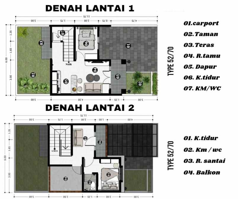 rumah 500 juta an di malang dekat wisata batu