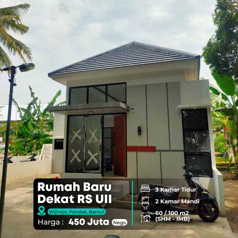 rumah baru dekat rs uii pesantren ar risalah bantul
